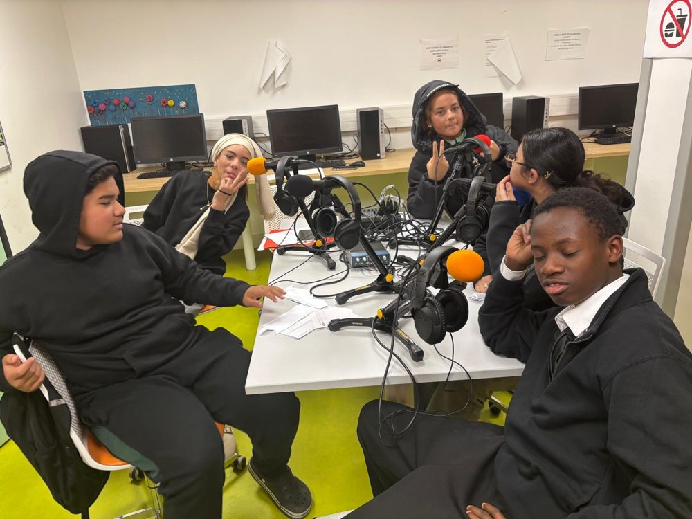 Atelier radio - enregistrement en groupe
